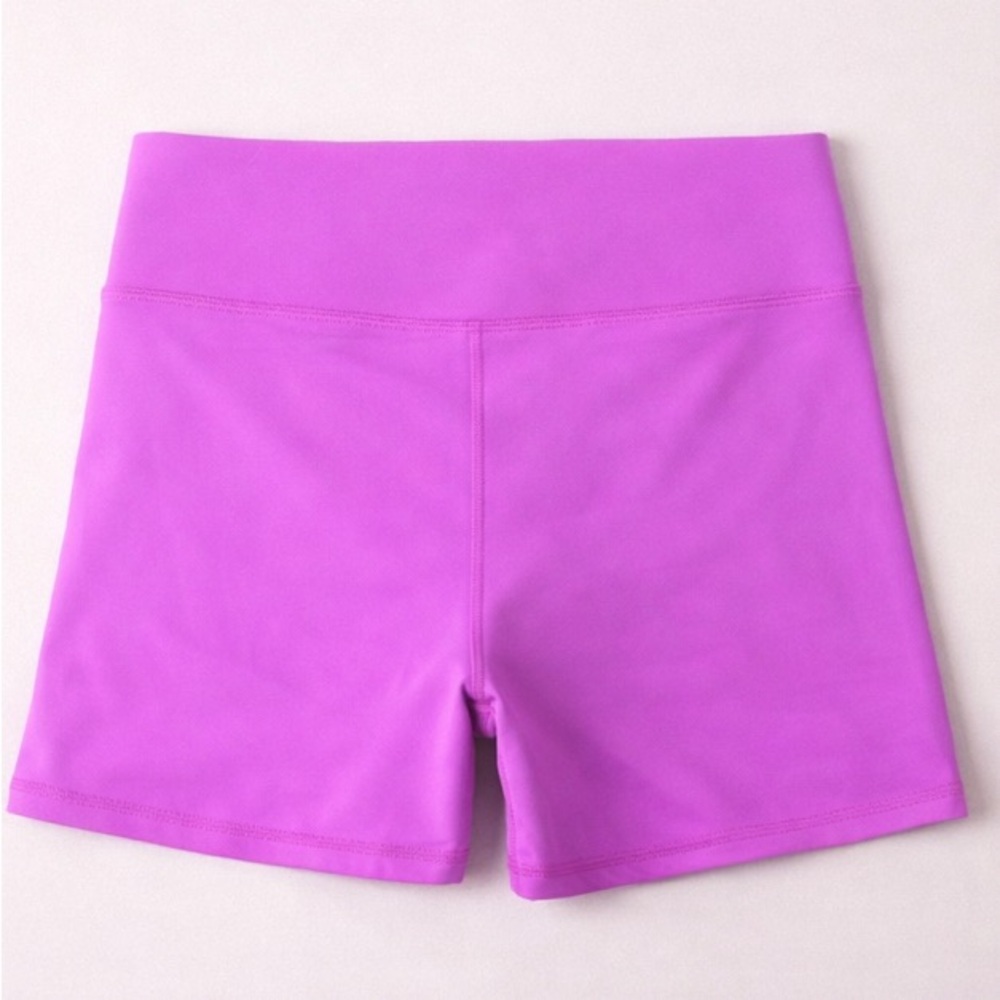 Fabletics Bright Purple Bike Shorts